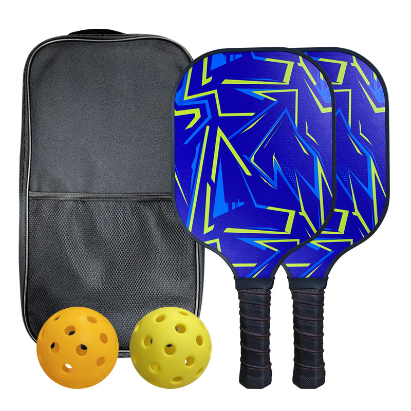 ST0040 라켓 * 2 공 1 저장 가방 [블루 라이트닝]