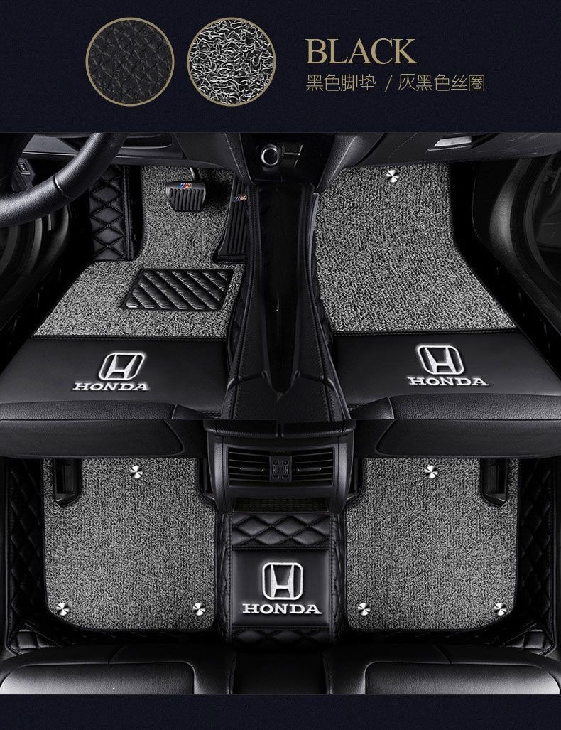 Suitable for Honda Accord, Fit, Civic, City, CRV, Crider, HR-V, Jade, and Breeze full-coverage car floor mats