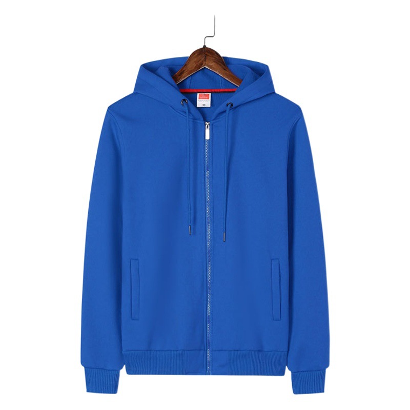 Sudadera con capucha y cremallera de lana de cordero, con logotipo bordado personalizado, uniforme para actividades de trabajo en equipo, uniforme para clases, camisa para actividades, hecha a medida.