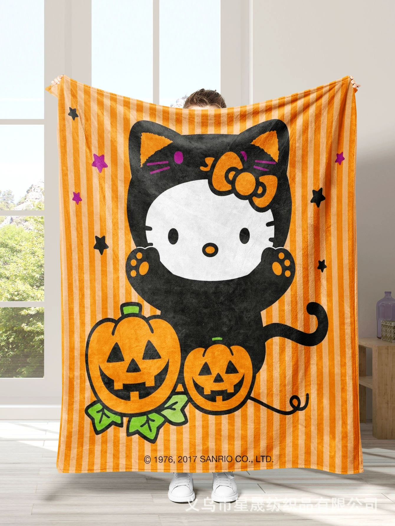 (Граница торговли), санрио, hello kitty, фланелевая стеганая простыня, хэллоуин