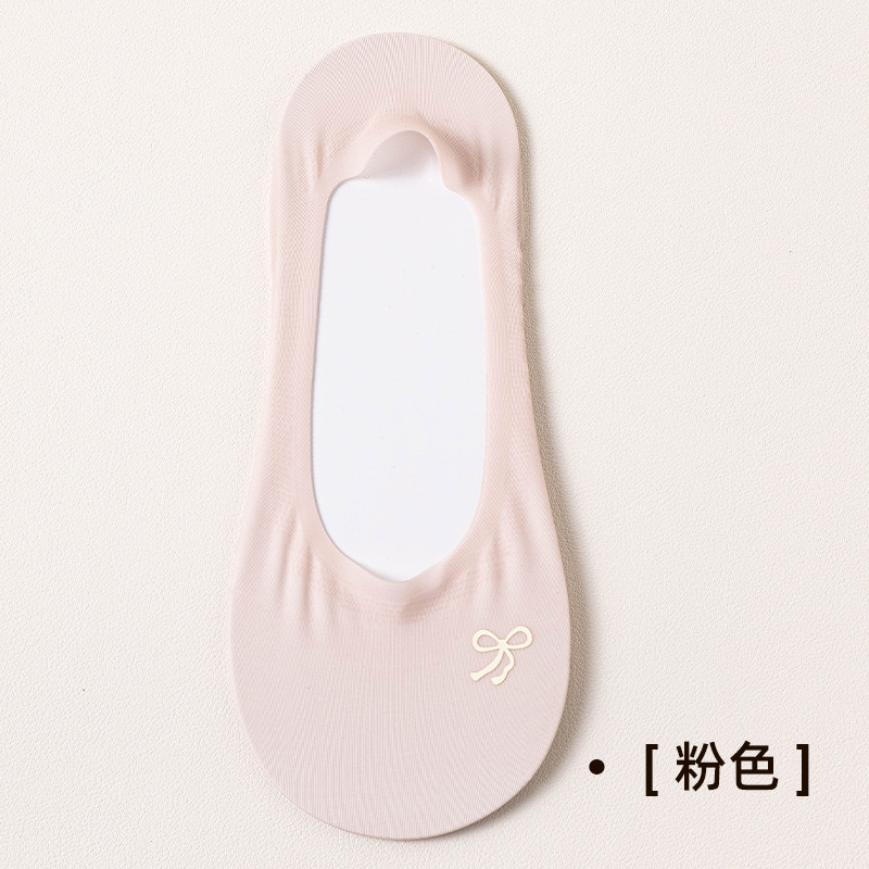 女性用ボートソックス、浅い口の見えないソックス、脱落しない、純綿底、消臭、抗菌、バタフライボートソックス、夏用滑り止め女の子ソックス|undefined