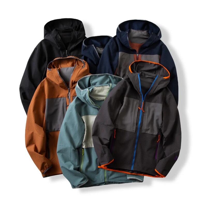 R2 series limit! Early Spring Men's and Women's Couple's Outdoor 3D Three-Dimensional Tailored Hooded Anti-Peak Casual Jacket Coat Trendy