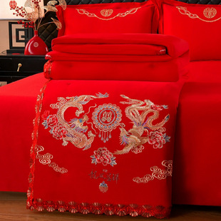 Dropshipping Meilunmei New Cotton Wedding Mulberry Silk Winter Quilt Quilt Core Dragon and Phoenix Auspiciousness Internet Celebrity