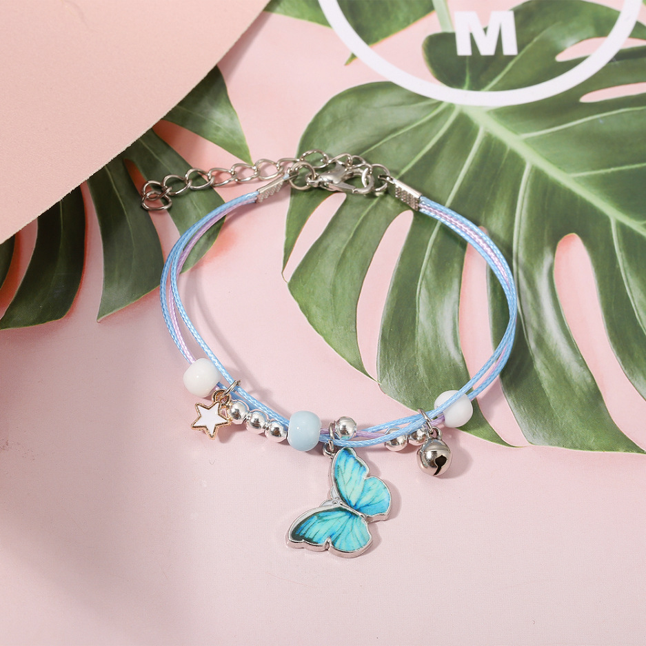 Fashion Blue Butterfly Bracelet Wholesale display picture 4