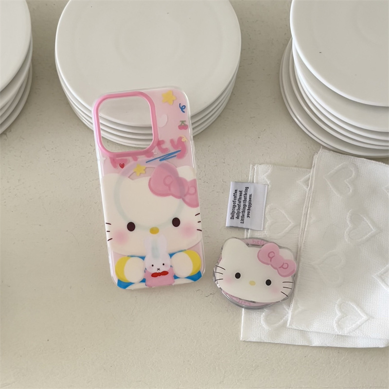 Girl ins lindo dibujos animados rosa kt para iphone15 pareja 16ProMax funda para teléfono móvil Apple 13/14 nuevo