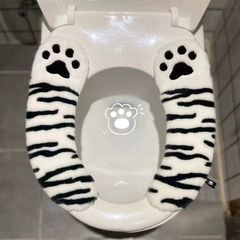 かわいいアニメトイレ座布団家庭用高級防水貼り付け式トイレ座布団わな冬ins風が厚くなった