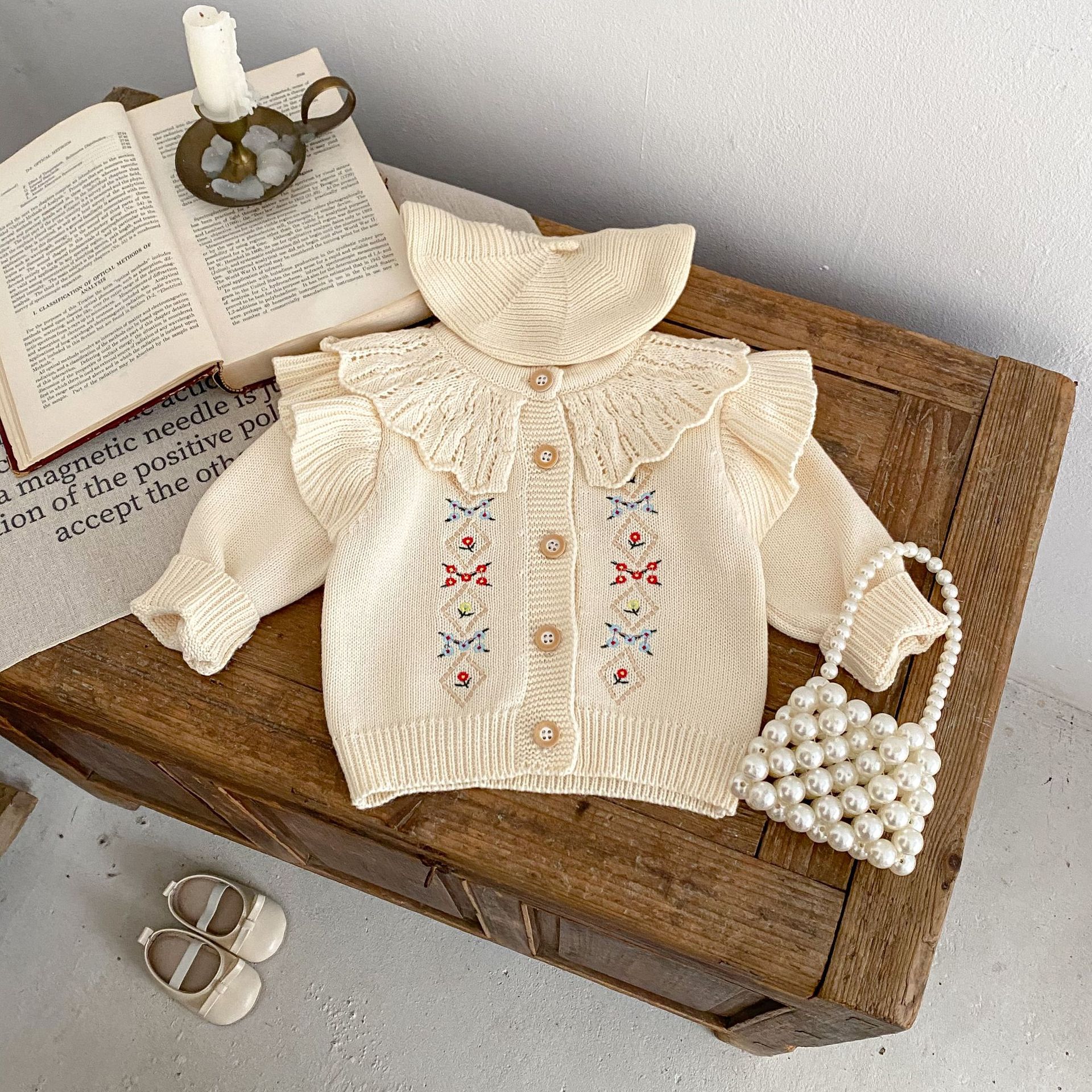 Pastoral Color Block Cotton Baby Clothing Sets display picture 6
