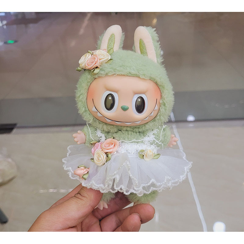 ソースメーカーのみの服】17cmペンダント ラブブ服 ブラインドボックス ラブブ人形 人形服 クールブラック カラフル|undefined