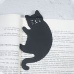 黑色简约个性可爱卡通黑猫创意书签精致猫咪学生文具猫书签