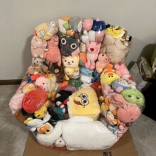 透明沙发娃娃收纳公仔流行玩偶专用不可充气室内凳子现货2025储物