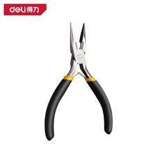 得力迷你型尖嘴钳钢丝钳斜嘴钳弯嘴钳扁嘴钳多功能顶切钳针嘴钳