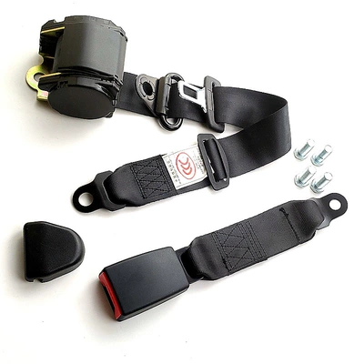 Car seat belt | Retracting Three-Point Emergency Locking Seat Belt - k3-galvanized-30cm-fully-wrapped-webbing-base-with-four-screws
