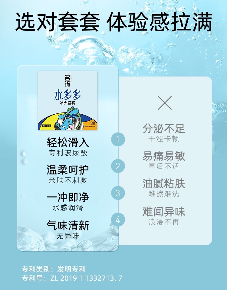 Celebrity Liu Duoduo Ice and Fire Feast 3-Pack Ultra-Thin Latex Condoms, Medium — detail image 13