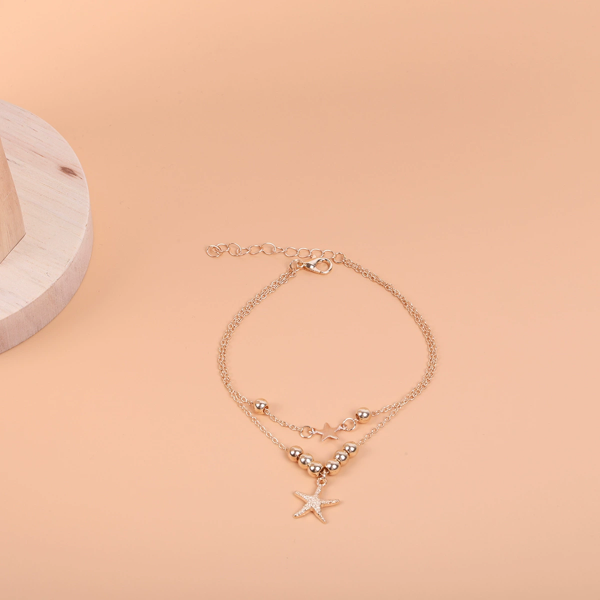 (Cross-border trading), fashionable metal beach marine ankle bracelet, accessory, simple and elegant design