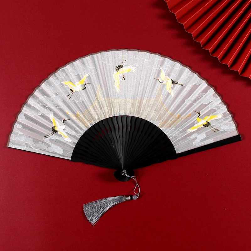雅扇堂 Классический круглый веер, ручной Hanfu, чонсам, Китайский стиль