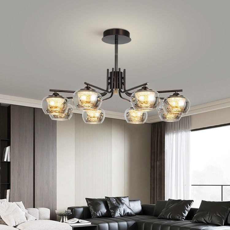 Lámpara de la sala de estar minimalista moderna, simple y creativa, nueva luz de lujo de alta gama china, comedor, dormitorio, luz de control remoto inteligente