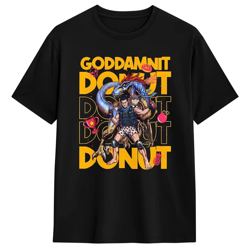 Classic T-Shirt Summer Dungeon Crawler Karl The Damn Donut T-Shirt Men's Cotton T-Shirt Millennium Bug Base