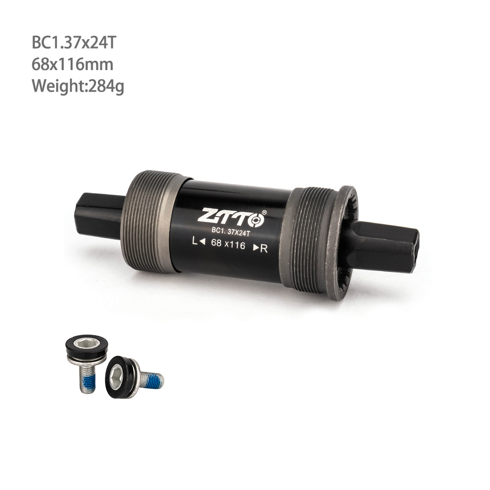 Bicicleta de carretera plegable de montaña ZTTO, eje cuadrado universal, eje central, cojinete, 68mm con tornillo impermeable