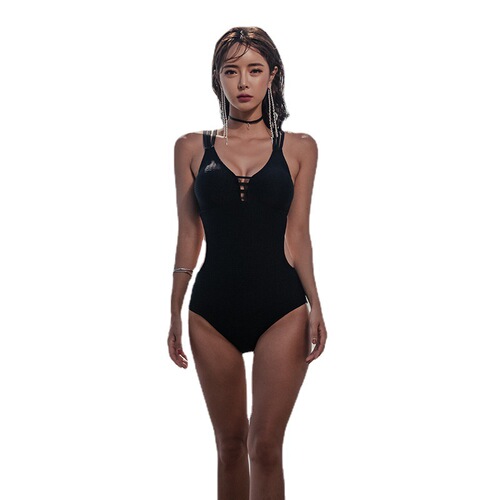 Sanqi swimsuit for women Korean ins swimsuit one-piece hot spring sexy body-shaping cover belly small breast push-up swimsuit for women