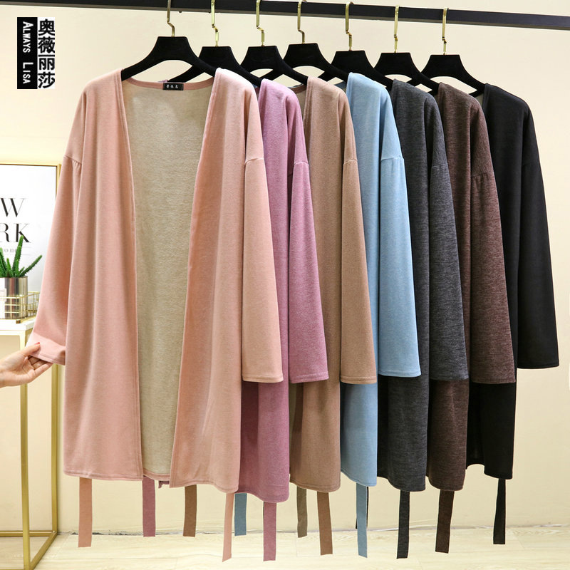 睡袍女士睡衣浴袍秋冬款2024冬季中长款德绒开衫加厚加绒家居服