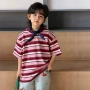 男童美式女童条纹t恤