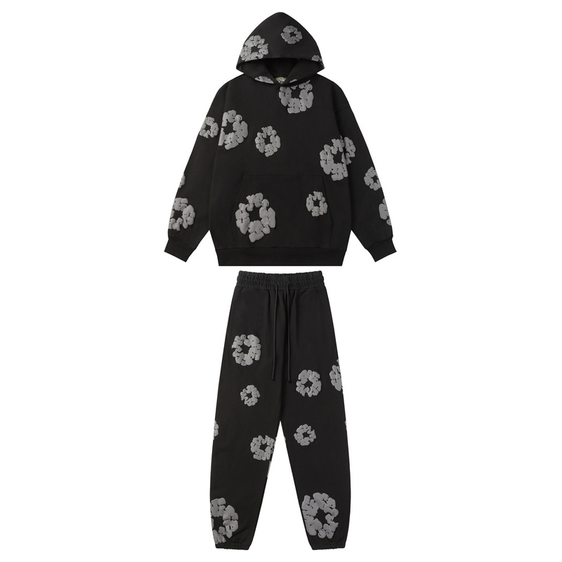 DENIM TEARS カポックフォームプリント おしゃれ ゆったり メンズ レディース 半袖 Tシャツ カジュアル ショートパンツ セット|undefined