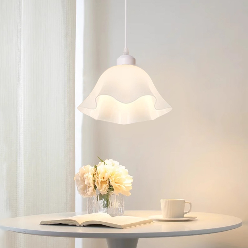 Crema de estilo araña de luz del pasillo luz del Pasillo moderno minimalista balcón lámpara flor escaleras guardarropa Luz de Entrada