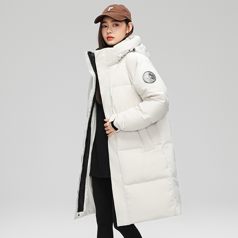 Transfronterizo chaqueta de plumón media y larga de moda de invierno para hombres 2025, nueva ropa de invierno para parejas gruesa chaqueta cálida a prueba de viento image 8
