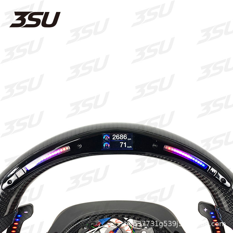 Suitable for Bmw G20G30G80M3M4 34 Series Led Car Carbon Fiber Steering Wheel Modification