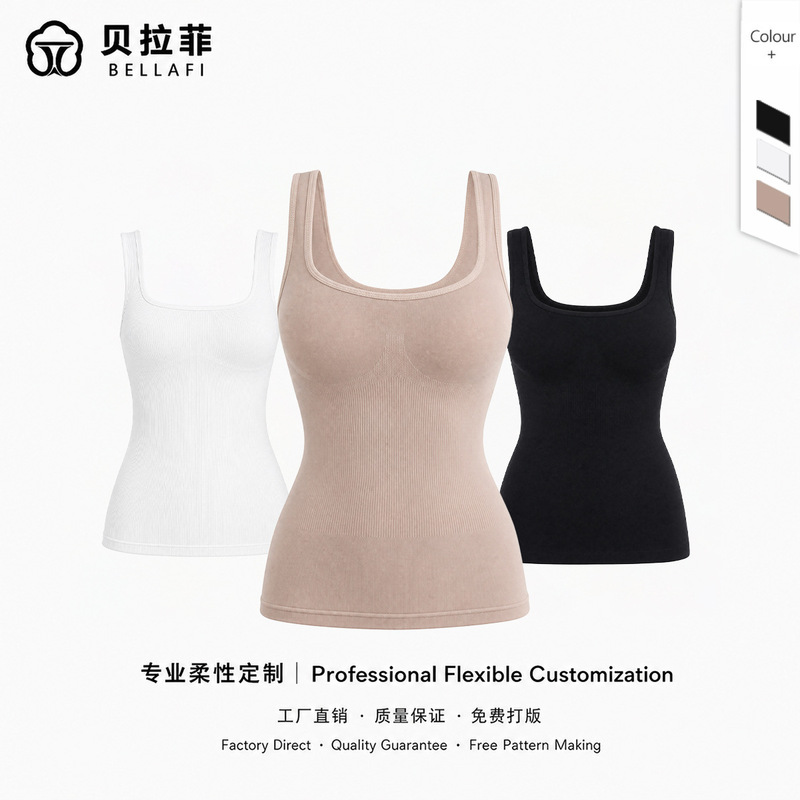 Amazon foreign trade seamless shapewear bodysuit with hip shaping, camisole for women, beautiful back, nursing base layer Amazon foreign trade seamless shapewear bodysuit with hip shaping, camisole for women, beautiful back, nursing base layer