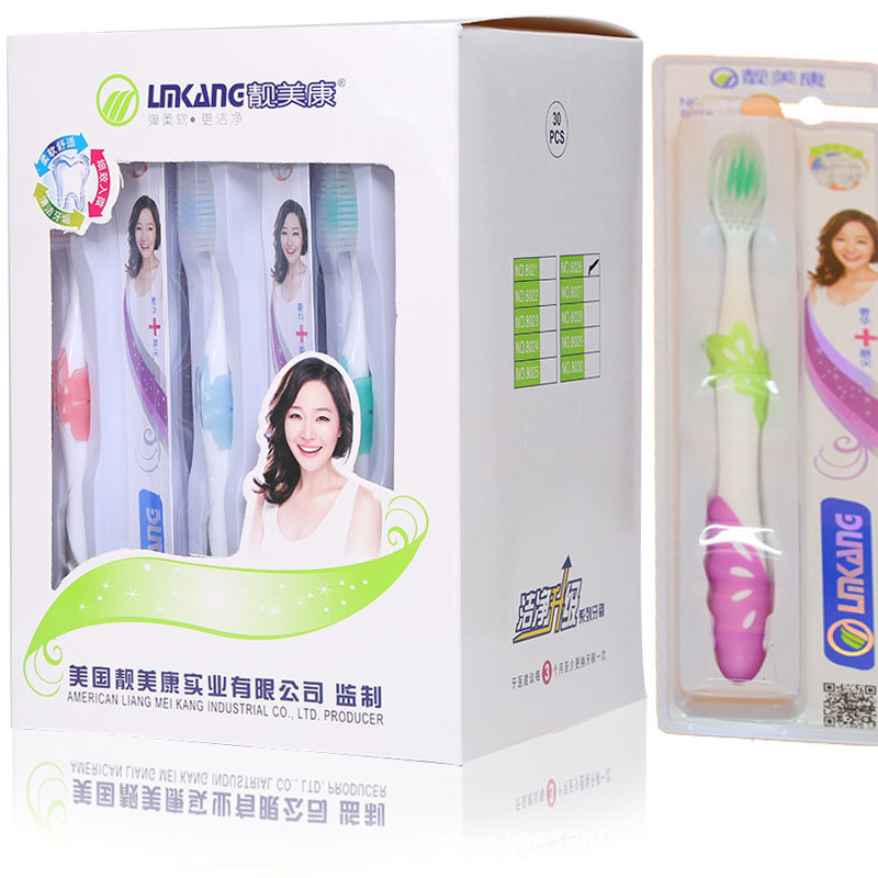 Single soft-bristle toothbrush with sharpened filament for adult…