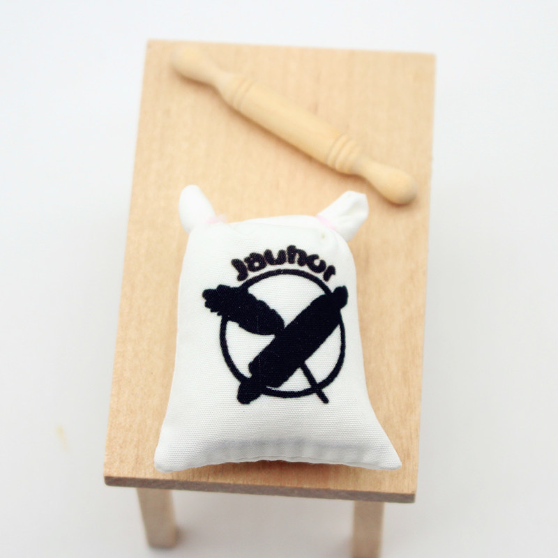 Dollhouse娃娃屋面粉袋擀面杖微缩食玩迷你家具模型袖珍厨房玩具|undefined