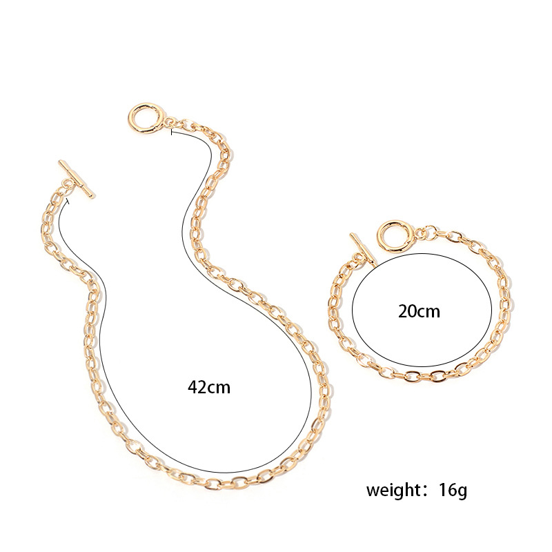 Simple Fashion Style New Chain Necklace Bracelet display picture 1