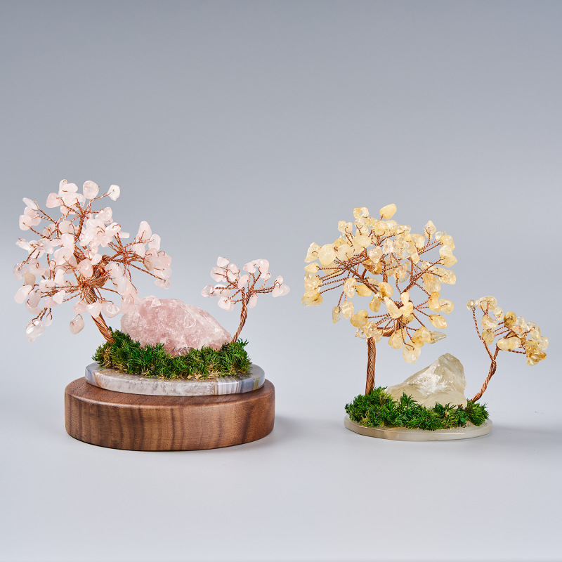 天然水晶原石水晶树水晶碎石摆件高级感小众工艺品装饰品送礼能量|undefined
