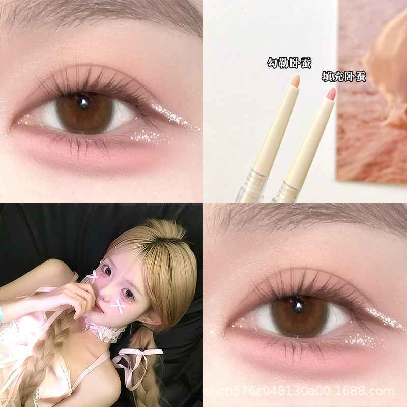 Double-sided waterproof matte eye shadow, brightening highlighter, contouring