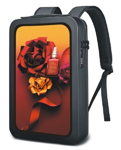 Led Backpack Lcd Backpack Led School Bag Hard Shell Backpack Hd 17inch Lcd Screen Backpack Video