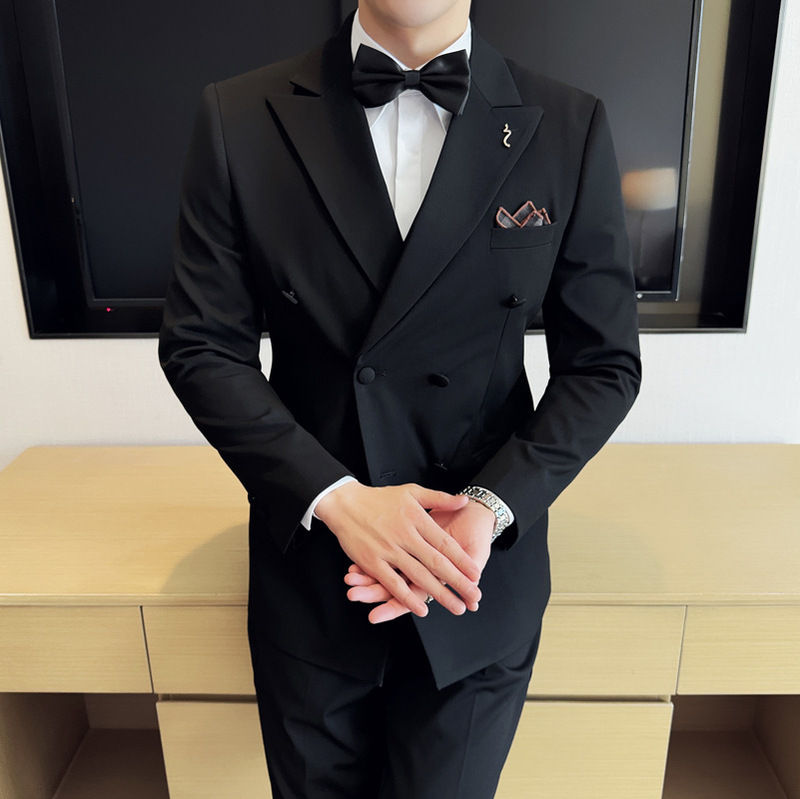 Cotton Wool-Suit suit Men's Business Casual Jacket Slim-fit Suit Three-piece SJT9998-P310