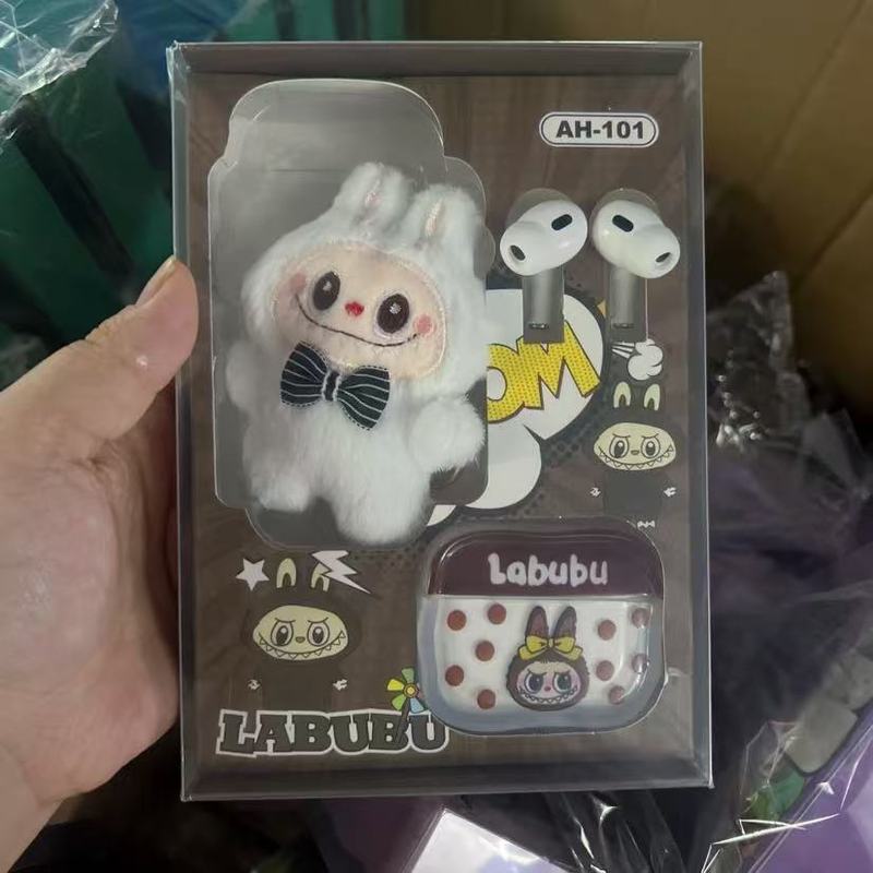 外国貿易新しいラブブディディグリーワイヤレス Bluetooth ヘッドセット漫画人形人形ペンダント人気のスポーツヘッドセット|undefined