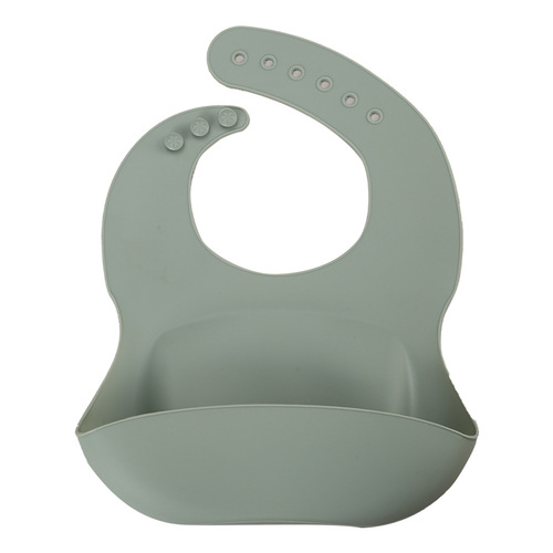 Cross-border silicone bib baby supplies rice bag waterproof dustproof anti-dirty 3D eating bib no-wash children's saliva bag