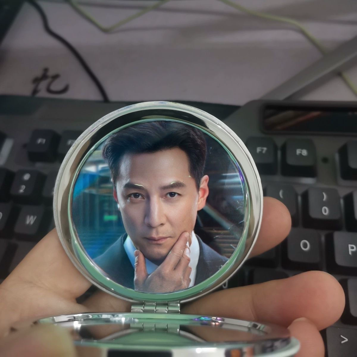Mirror Double-Sided Folding Round Mirror Delta Players' Collection Populare (перевод не требуется)