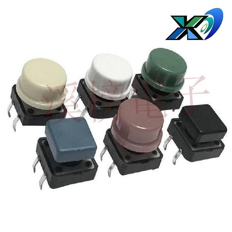 无声按键开关4脚  医疗器械 轻触开关立式 电器照明 按键开关四脚
