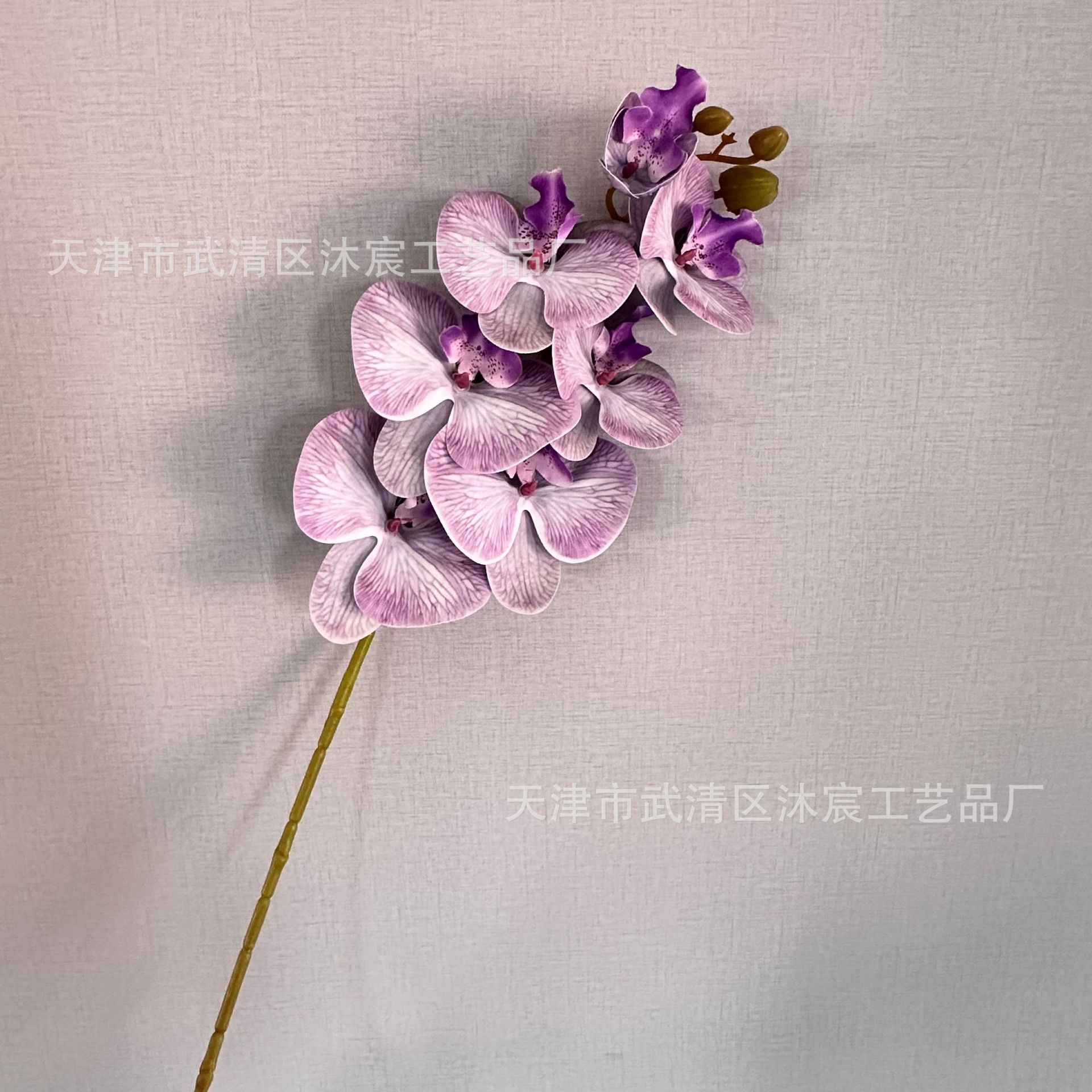 3D 7-cabeza Phalaenopsis mano-sensación de película Phalaenopsis venta al por mayor boda hogar decoración floral tiro flor material