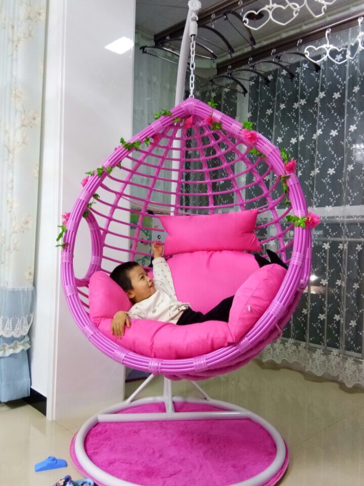 싱글 팔걸이 로즈 레드 두꺼운 지원 쿠션 + 카펫