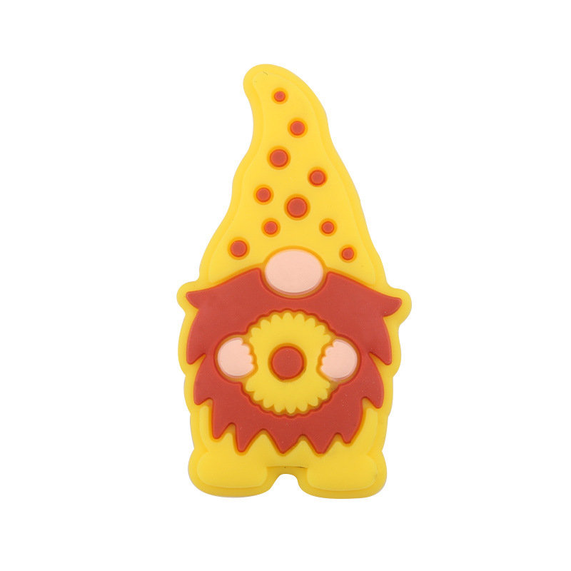 Amazon nuevo bebé caricatura Santa Claus dientes molares joyería creativa DIY accesorios de cadena de tetas