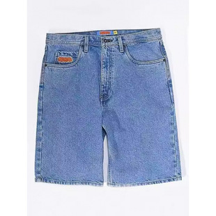 Empyre Jeans American Retro Washed Distressed Denim Shorts Men's Loose Straight Casual Pants