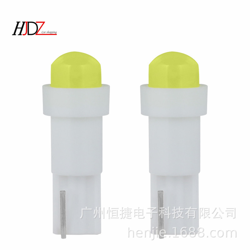 Auto LED bulb instrument lamp T5 COB indicator 1smd 3D light…