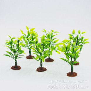 7CM high simulation roadside small sapling sand tray Greening plant micro landscape garden small tree grove toy accessories fake tree