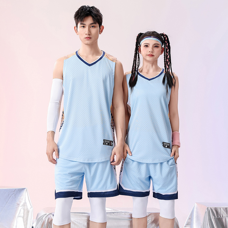 バスケットボールユニフォームスーツメンズカスタムバスケットボール服夏の学生チームゲームトレーニングチームユニフォームアメリカンジャージカスタマイズ|undefined