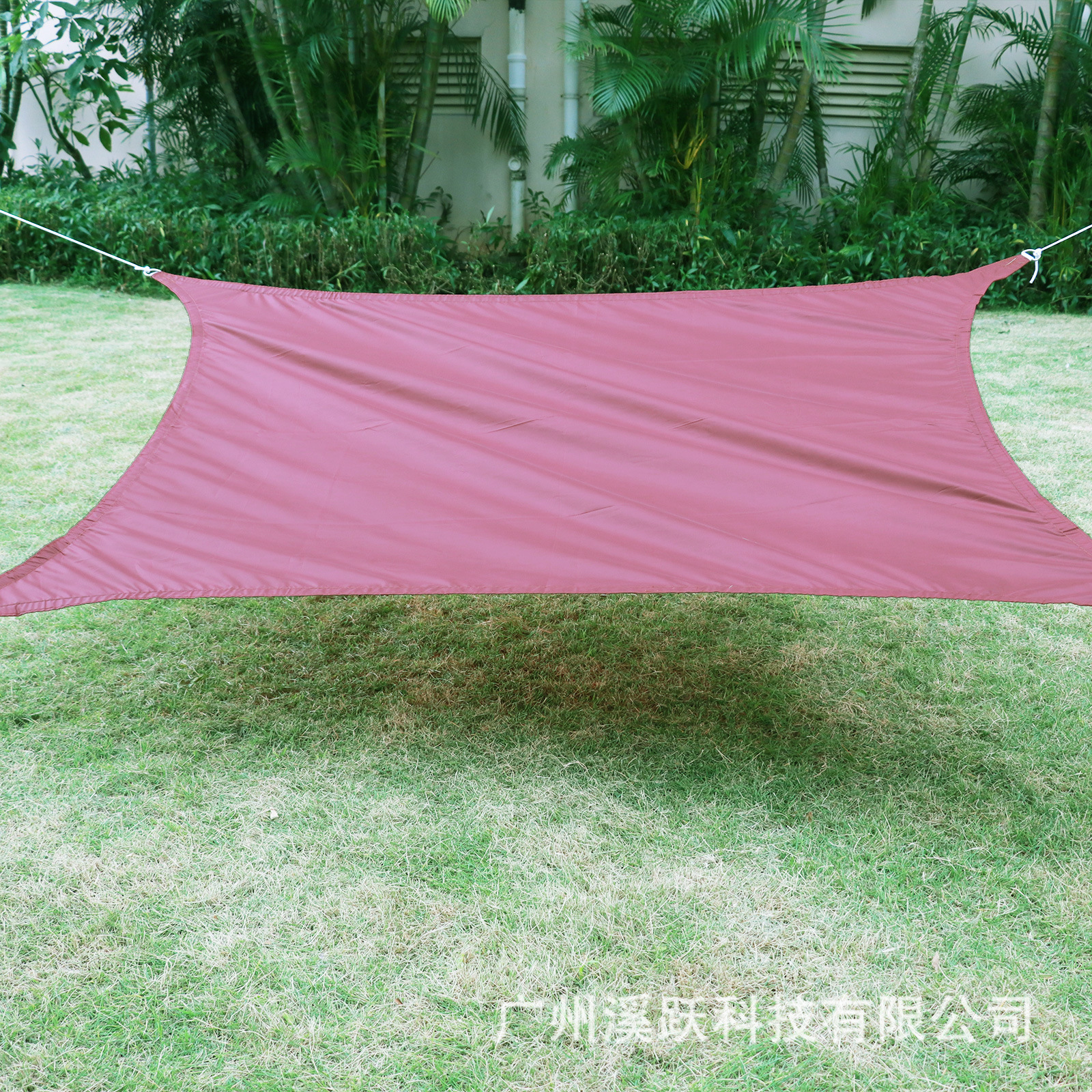 Four-Corner Waterproof Sunshade Sail Polyester Waterproof Sun Protection Uv-Resistant Shade Cloth Sunshade Net for Courtyard Outdoor Villa