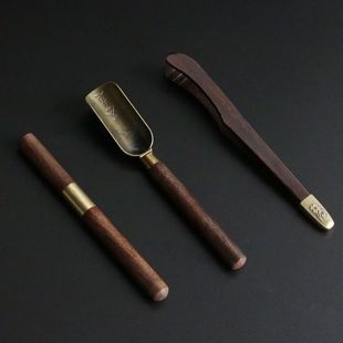 Ebony Tea Clip, Tea Spoon, Tea Set, Thickened Accessories, Tea Towel, Tea Knife, Tea Spoon, Tea Clip, Tea Tweezers, Tea Making Tools